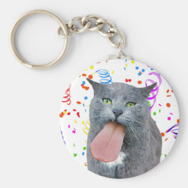 Party Cat Got Ihre Zunge? Schlüsselanhänger