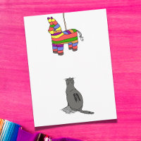 Party Cat und Piñata