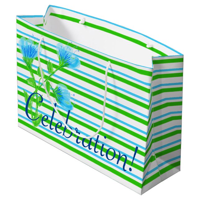 Party Celebration Bag Große Geschenktüte (Rückseite Schrägansicht)