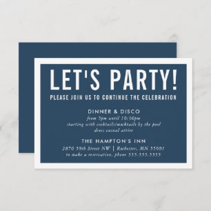 Party CELEBRATION INFO Moderne Blockflotte Einladung