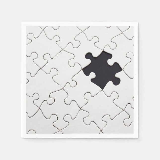 Party Celebration Puzzle Stücke Papier Napkins Serviette (Vorderseite)