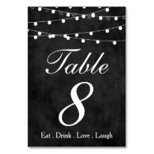 Party "Chalkboard Fairy Lights & Hearts" Tabelle 8
