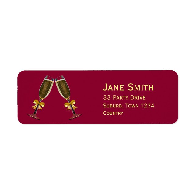 Party Champagner Gläser modern trendig (Vorne)