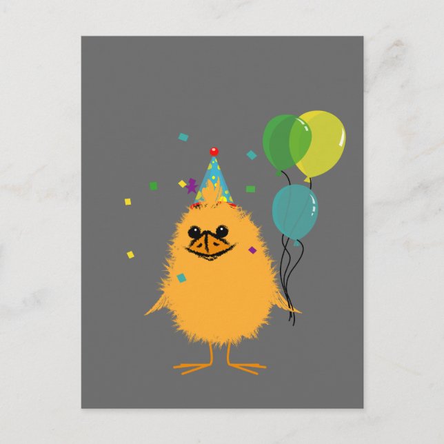 Party Chick Einladungspostkarte (Vorderseite)