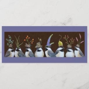 Party Chickadee Flachbildschirm Einladung
