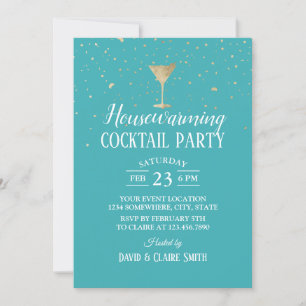 Party Cocktail in der Housewarming Elegantes Türki Einladung