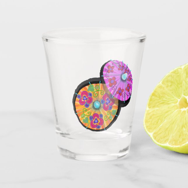 Party Cocktail Schirm Schnapsglas (Vorderseite)