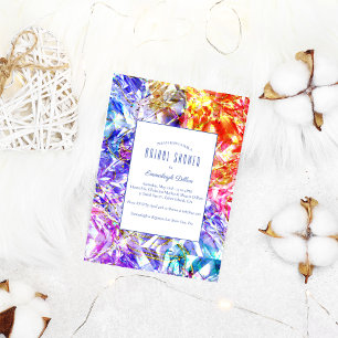 Party Color Diamond Crystal Brautparty Einladung
