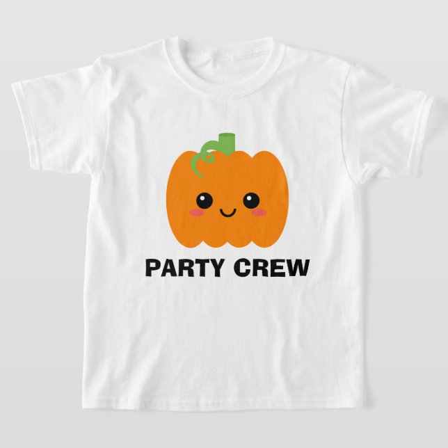 Party Crew Kids Pumpkin T - Shirt, Halloween Crew T-Shirt (Ablage )