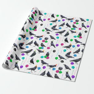 Party Crows Wrapping Paper Geschenkpapier