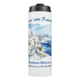 Party Cruising Destination Griechenland Thermosbecher