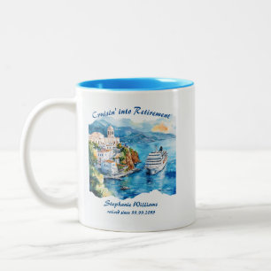 Party Cruising Destination Griechenland Zweifarbige Tasse