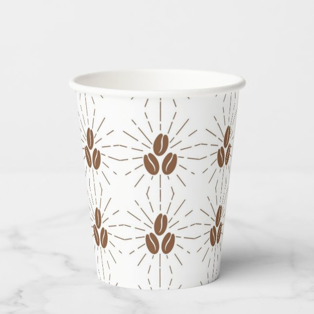 Party-Cups für Kaffeebohnen Pappbecher (Rückseite)