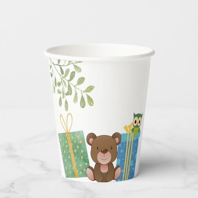 Party Cups für Waldtiere Pappbecher (Rückseite)