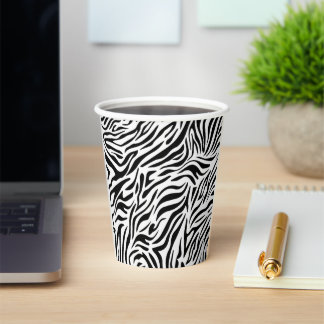 Party-Cups Zebra-Stil Pappbecher