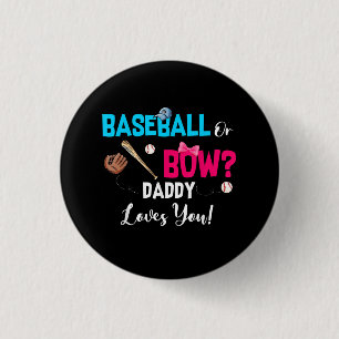 Party Daddy Lieben bei Baseball oder Bows Button