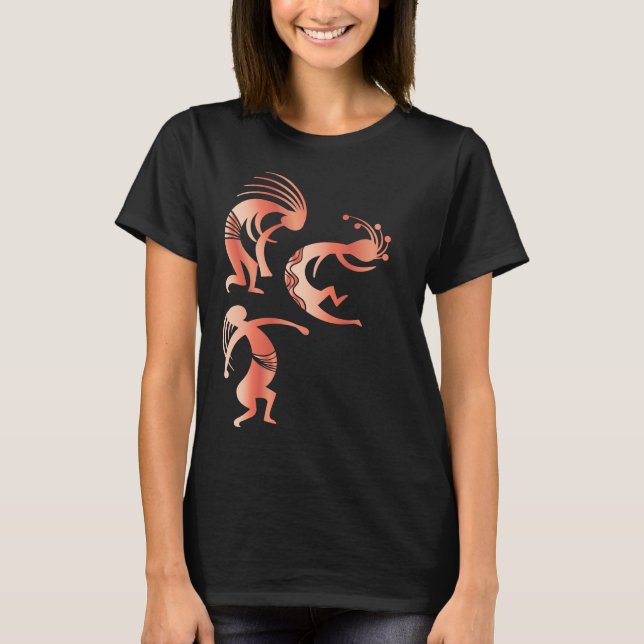 Party Dancing Kokopellis T-Shirt (Vorderseite)