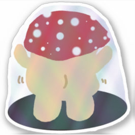 Party Dancing Mushroom Aufkleber