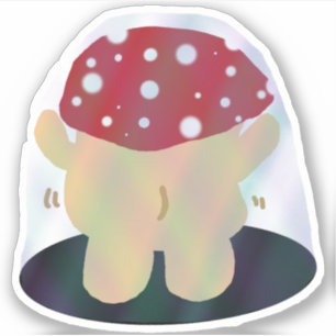 Party Dancing Mushroom Aufkleber