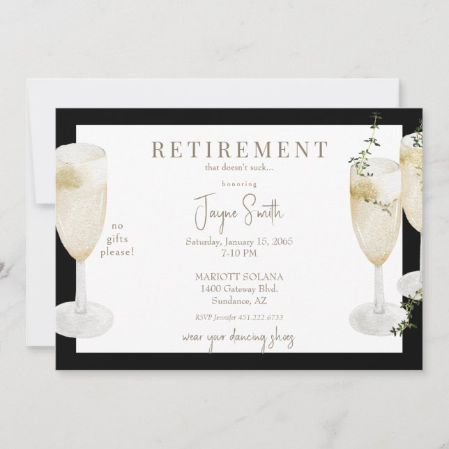 Party "das nicht sind zum Kotzen" schwarz Einladung (Vorderseite)