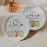 Party-Dekoration des Party für die Rückgabe von Pa Pappteller<br><div class="desc">Feiern Sie mit dieser modernen, Minimalistischen Cocktail Retirement Party Collection stilvoll das nächste Kapitel! Dieses Design eignet sich ideal, um jeden zu ehren, der in die aufregende Welt der Pensionierung eintaucht. Freuen Sie sich auf einen eleganten Schriftart mit Handschrift und drei aufregenden Aquarellcocktails. Egal, ob Sie einen Altersvorsorgejammer für einen...</div>