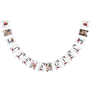 Party-Dekoration Wasserfarbe Erdbeeren Wimpelkette