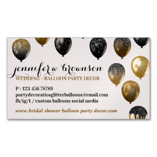Party-Dekorations-Event-Hochzeitsplaner-Shower-Bal Magnetische Visitenkarte