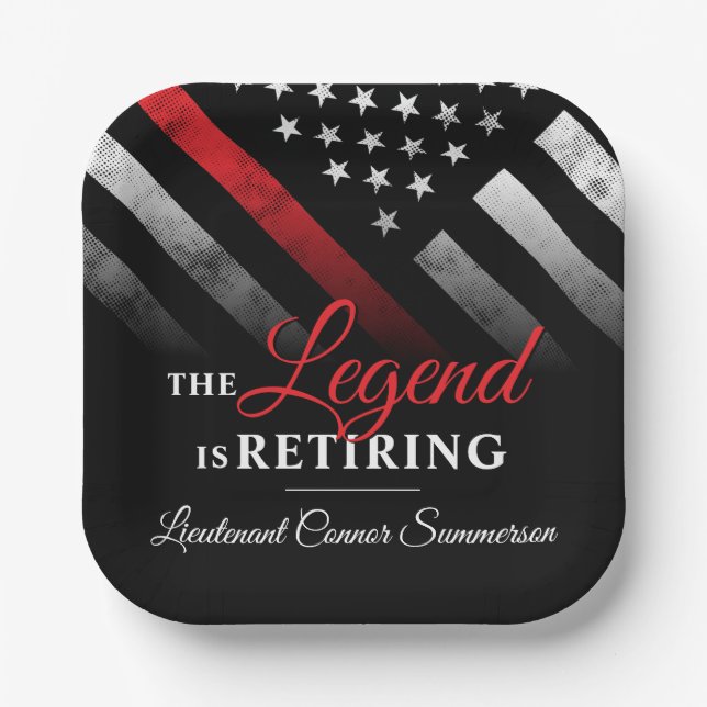 Party der Abteilung Feuerwehr Pappteller (Vorderseite)