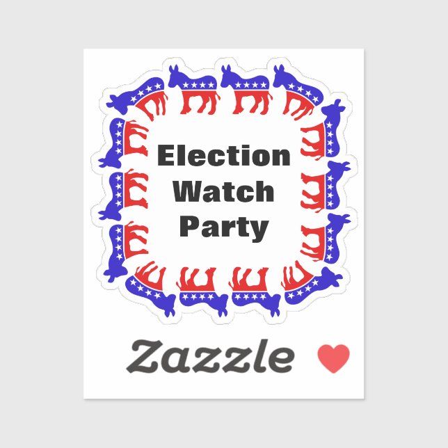 Party der demokratischen Wahlen Aufkleber (Blatt)