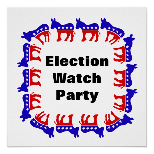 Party der demokratischen Wahlen Poster (Vorderseite)