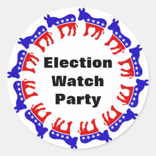 Party der demokratischen Wahlen Runder Aufkleber