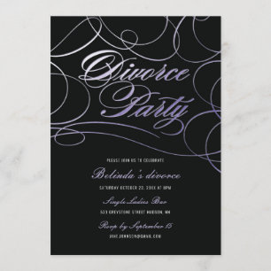 Party der Ehescheidung Einladung