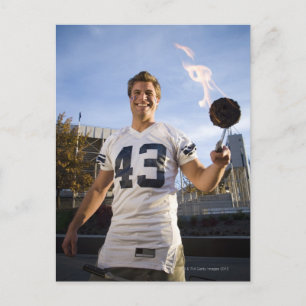 Party der Heckklappe vor einem Fußballspiel Einladungspostkarte