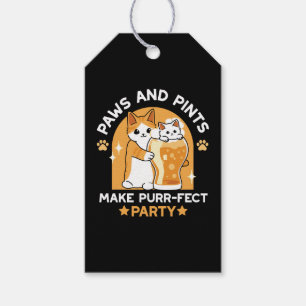 Party der Katze - Pasten und Pints Geschenkanhänger