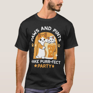 Party der Katze - Pasten und Pints T-Shirt