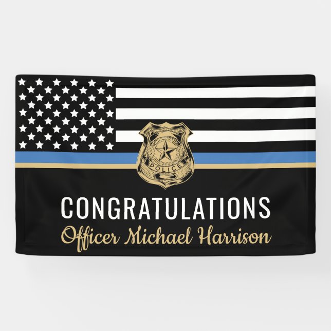 Party der Polizeiakademie Glückwünsche Banner (Horizontal)