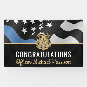 Party der Polizeiakademie Glückwünsche Banner