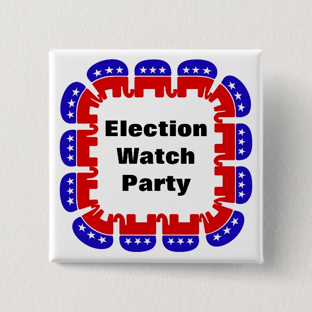 Party der republikanischen Wahlbeobachtungsmission Button (Vorderseite)