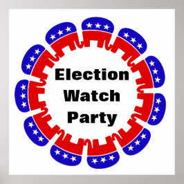 Party der republikanischen Wahlbeobachtungsmission Poster