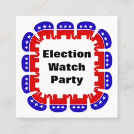 Party der republikanischen Wahlbeobachtungsmission Quadratische Visitenkarte