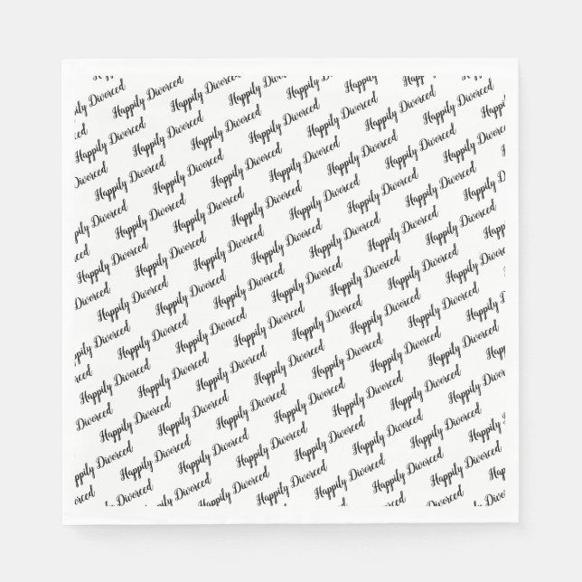 Party der Scheidung Serviette (Vorderseite)