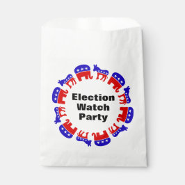 Party der Wahlbeobachtung Geschenktütchen
