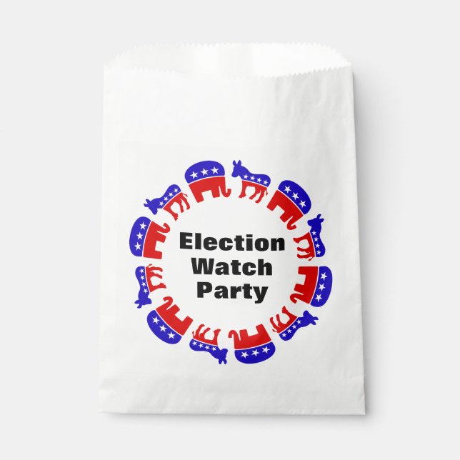 Party der Wahlbeobachtung Geschenktütchen (Vorderseite)
