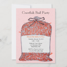 Party des Crawfish-Boils Einladung