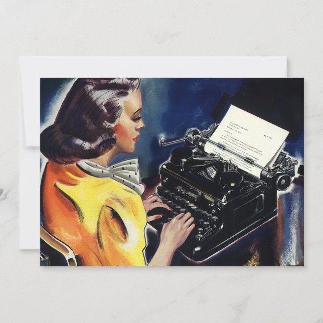 Party des Führungskraft-Sekretärs, in dem Letter O Einladung (Vorderseite)