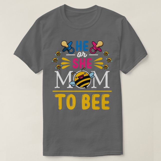 Party des Geschlechts Er oder sie Mama zu sein T-Shirt (Design vorne)