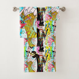 Party des Neujahrs Badhandtuch Set