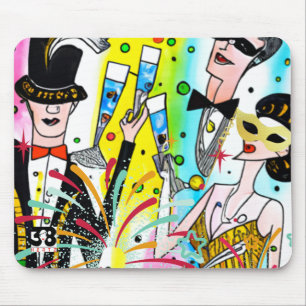 Party des Neujahrs Mousepad