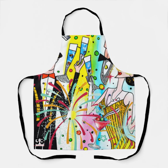 Party des Neujahrs Schürze (Vorderseite)