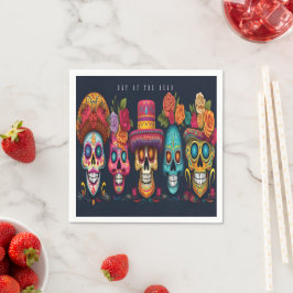 Party des Toten Tages Zucker Weihnachtsfeiertag Serviette
